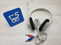 Cuffie Stereo PC con Microfono MANHATTAN Bianche SH-18B doppio Jack 3,5" - Chat Videocall