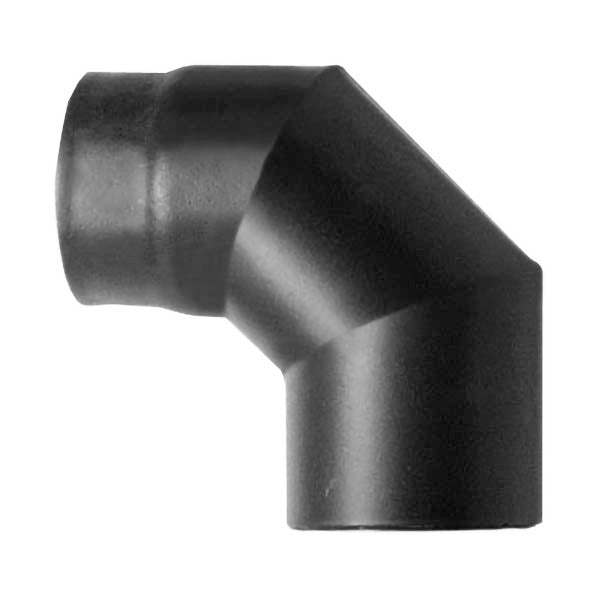 Curva 90 DN 120 smaltato 600 gradi stufa a legna CE Made in Italy