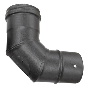 Curva 90 con ispezione canna fumaria  DN 80 smaltato verniciatosmaltato 600 gradi stufa pellet tubo nero CE Made in Italy