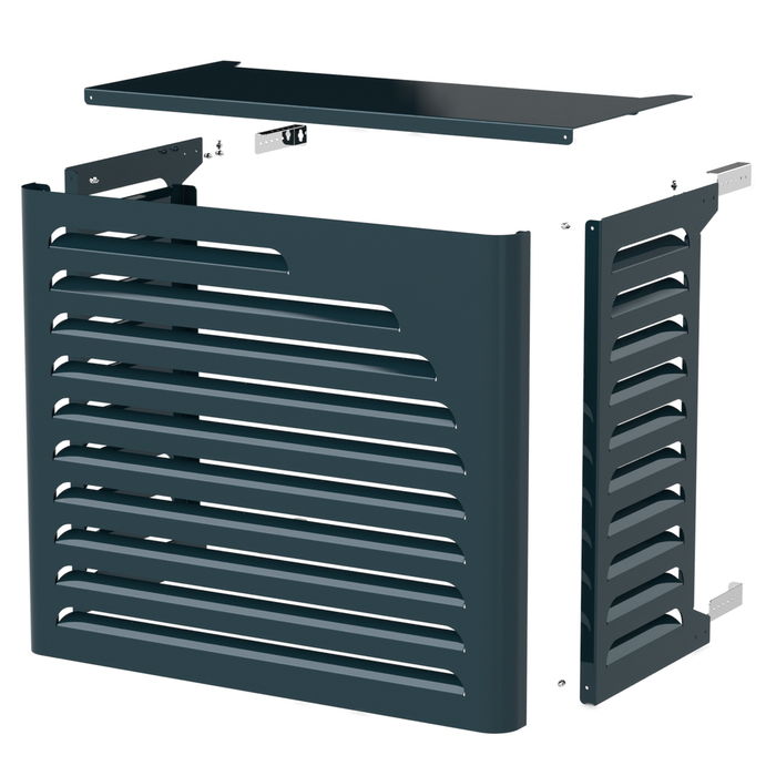 Curve Copri Condizionatore Esterno Copertura Climatizzatore Pompa di Calore Bianco S