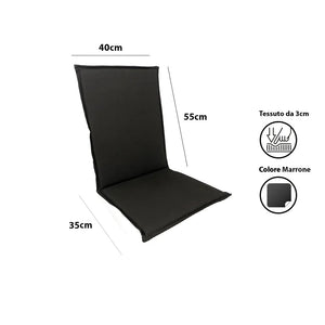 Cuscino per Sedia da Giardino – Marrone