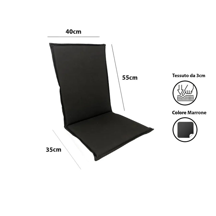 Cuscino per Sedia da Giardino – Marrone