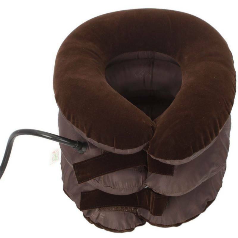 Cuscino gonfiabile sollievo dolore cervicale collo pompa aria antistress dolore