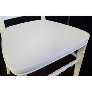 Sedia Chiavarina nera con cuscino tessuto