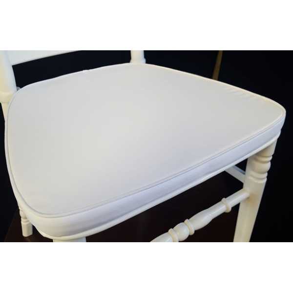 Sedia Chiavarina nera con cuscino tessuto