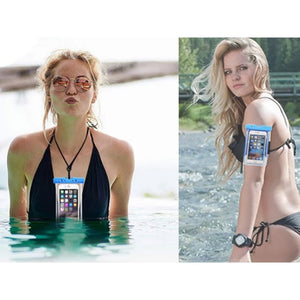 Custodia Impermeabile Smartphone Cover Cellulare Subacquea Universale Fino a 7'' Colore Assortito Premium