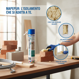 Mapepur thermo fill m schiuma poliuretanica per isolamento 750 ml
