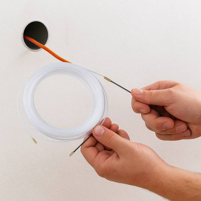 Ecova 31255 sonda tiracavo nylon flessibile 20mt per impianti elettrici