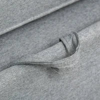 Divano Letto a 1 Piazza in Tessuto, Seduta 2 Posti e Schienale a 3 Reclinazioni, 154x87x89cm