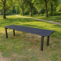 Panca da giardino modello milano in acciaio lunghezza 100 cm