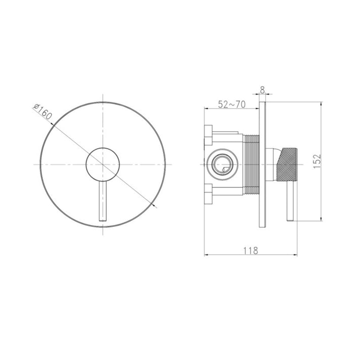 Jazz miscelatore incasso doccia in ottone *** finitura- oro lucido, confezione 1
