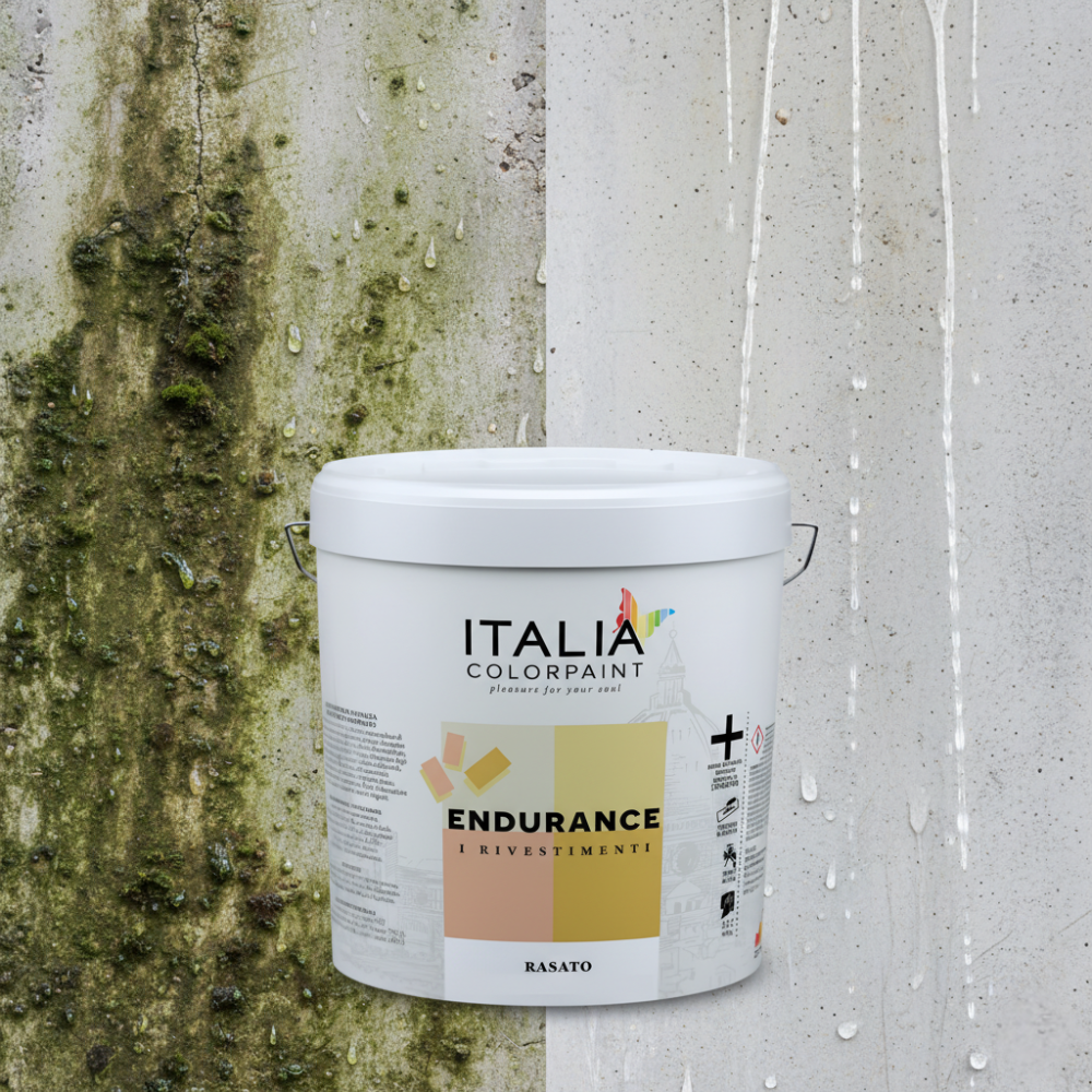 Endurance rasato acrilico 0,7 rivestimento spatolato antialga *** formato 25 kg, confezione 1