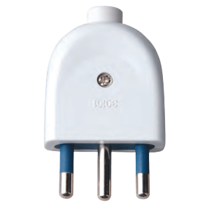 Spina elettrica bianca attacco grande 16 ampere ecova