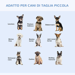 Easycomfort Gabbia per Animali Domestici Trasportino per Cani e Gatti Pieghevole in Acciaio Doppia Apertura, 76x46x52cm, Nero