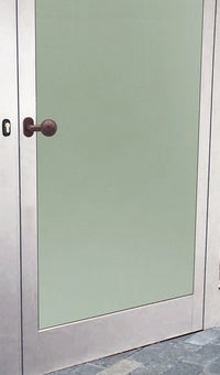 Maniglia su rosetta tonda SAGUATTI  D00/50UA in inox marrone opaco, 2 pezzi