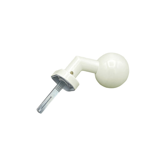 Maniglia su rosetta tonda SAGUATTI  D01/50K in inox bianco lucido