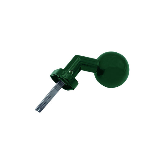 Maniglia su rosetta tonda SAGUATTI  D01/50S in inox verde lucido