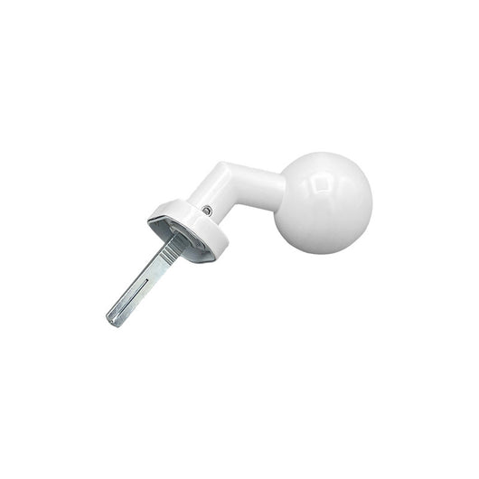 Maniglia su rosetta tonda SAGUATTI  D01/50T in inox bianco lucido