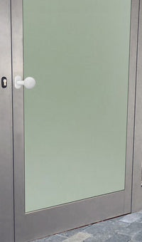 Maniglia su rosetta tonda SAGUATTI  D01/50T in inox bianco lucido