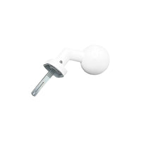 Maniglia su rosetta tonda SAGUATTI  D01/50TO in inox bianco opaco