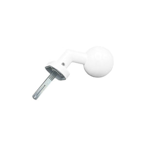 Maniglia su rosetta tonda SAGUATTI  D01/50TO in inox bianco opaco