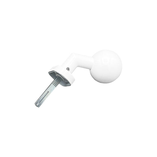 Maniglia su rosetta tonda SAGUATTI  D01/50TO in inox bianco opaco