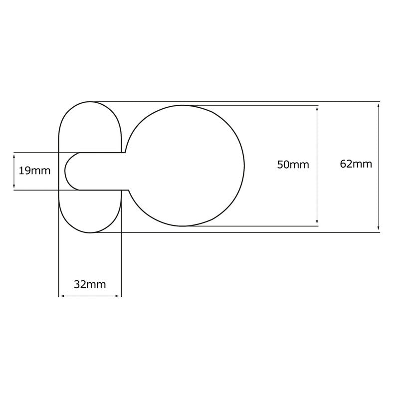 Maniglia su rosetta tonda SAGUATTI  D01/50YA in inox grigio opaco