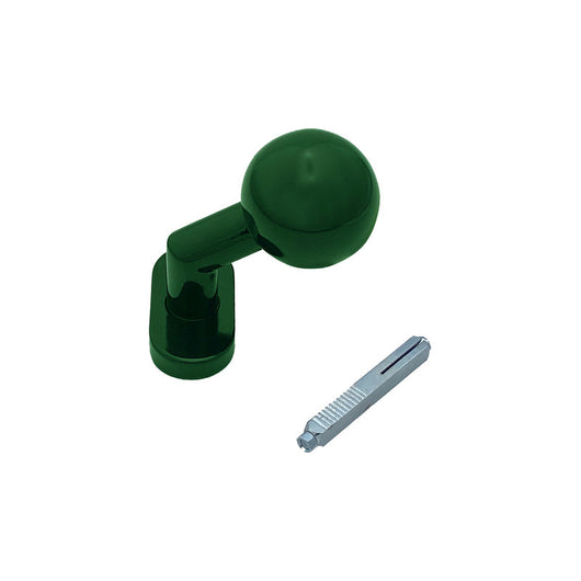 Maniglia su rosetta tonda SAGUATTI  D01/50S in inox verde lucido