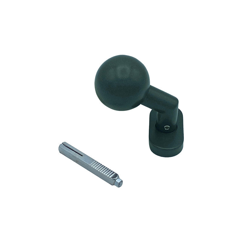 Maniglia su rosetta tonda SAGUATTI  D01/50SA in inox verde opaco