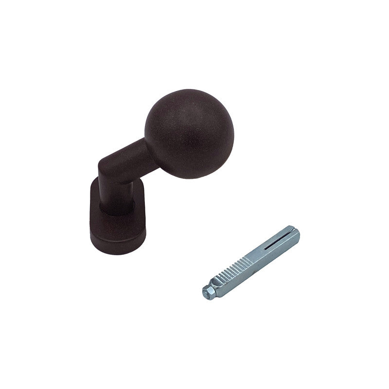 Maniglia su rosetta tonda SAGUATTI  D01/50UA in inox marrone opaco