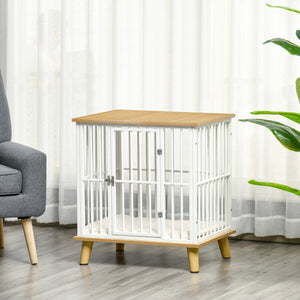 EasyComfort Casetta per Cani Piccoli da Interno con Cuscino Rimovibile e Lavabile, 64.5x48x 70.5cm, Quercia