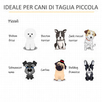 EasyComfort Casetta per Cani Piccoli da Interno con Cuscino Rimovibile e Lavabile, 64.5x48x 70.5cm, Quercia