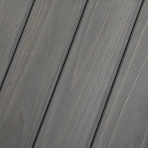 EasyComfort Cuccia per Cani a Casetta in Legno, per Animali Fino a 15kg, Grigio e Bianco