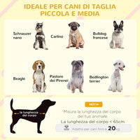 EasyComfort Casetta per Cani con Terrazza Scaletta e Finestra 121x77x78cm Grigio chiaro