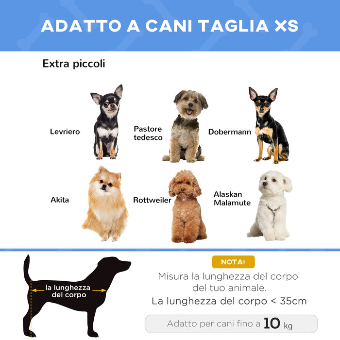 Easycomfort Brandina per Cani Cuccia Lettino Rialzata Pieghevole per Esterno Interno 59x46x15cm, Blu