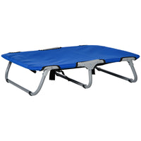 Easycomfort Brandina per Cani Cuccia Lettino Rialzata Pieghevole per Esterno Interno 71x58x20cm, Blu