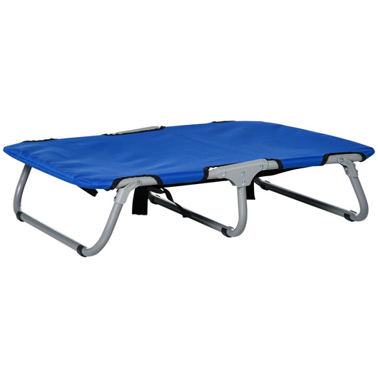 Easycomfort Brandina per Cani Cuccia Lettino Rialzata Pieghevole per Esterno Interno 71x58x20cm, Blu