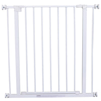 Easycomfort Cancelletto di Sicurezza per Animali Allargabile Facile Installazione con Supporti a Pressione Acciaio Resistente con una Finitura Verniciata a Polvere Bianco 76x76-82cm