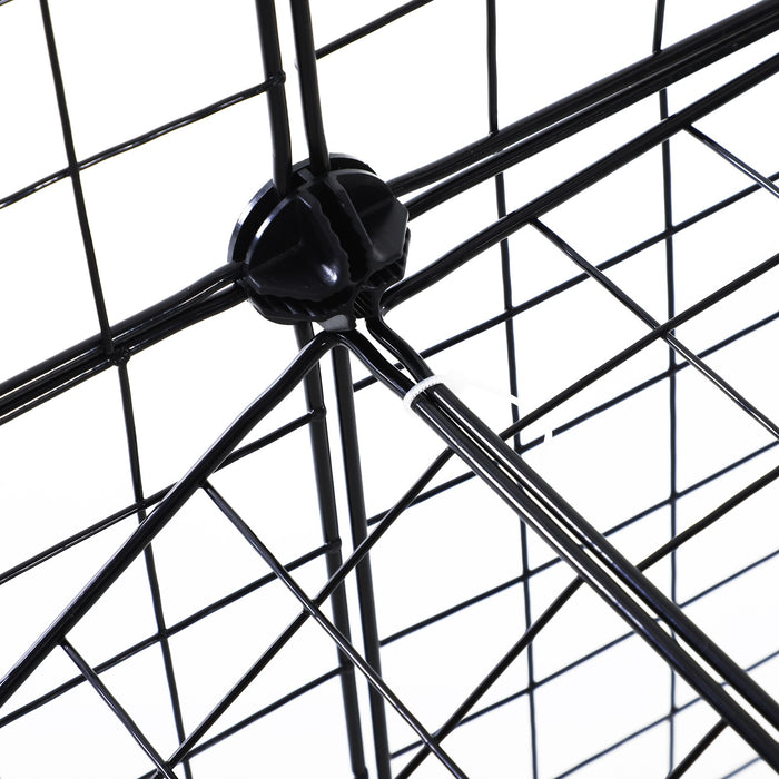 Easycomfort Recinto in Metallo per Piccoli Animali Domestici con 36 Pannelli di Metallo da Montare Secondo Forma e Configurazione che Preferisci e con Porta