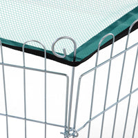 Easycomfort Recinto Pieghevole per Cani e Cuccioli in Filo Metallico Ø120x60 cm con Copertura in Poliestere Impermeabile