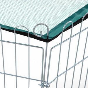 Easycomfort Recinto Pieghevole per Cani e Cuccioli in Filo Metallico Ø120x60 cm con Copertura in Poliestere Impermeabile