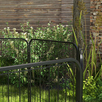 Easycomfort Recinto per Cani e per Cuccioli, Recinto Modulare per Cani da Interno ed Esterno in Metallo e Acciaio 8 Pannelli 80x80cm