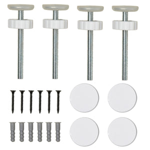 Easycomfort Cancelletto di Sicurezza per Cani in Acciaio e ABS, Estensibile 75-145cm per Scale e Porte, Bianco