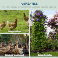 EasyComfort Rete Metallica da Giardino con Rivestimento in PVC per Recinzioni da Esterno, 500x91cm, Verde