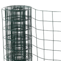 EasyComfort Rete Metallica da Giardino con Rivestimento in PVC per Recinzioni da Esterno, 500x91cm, Verde