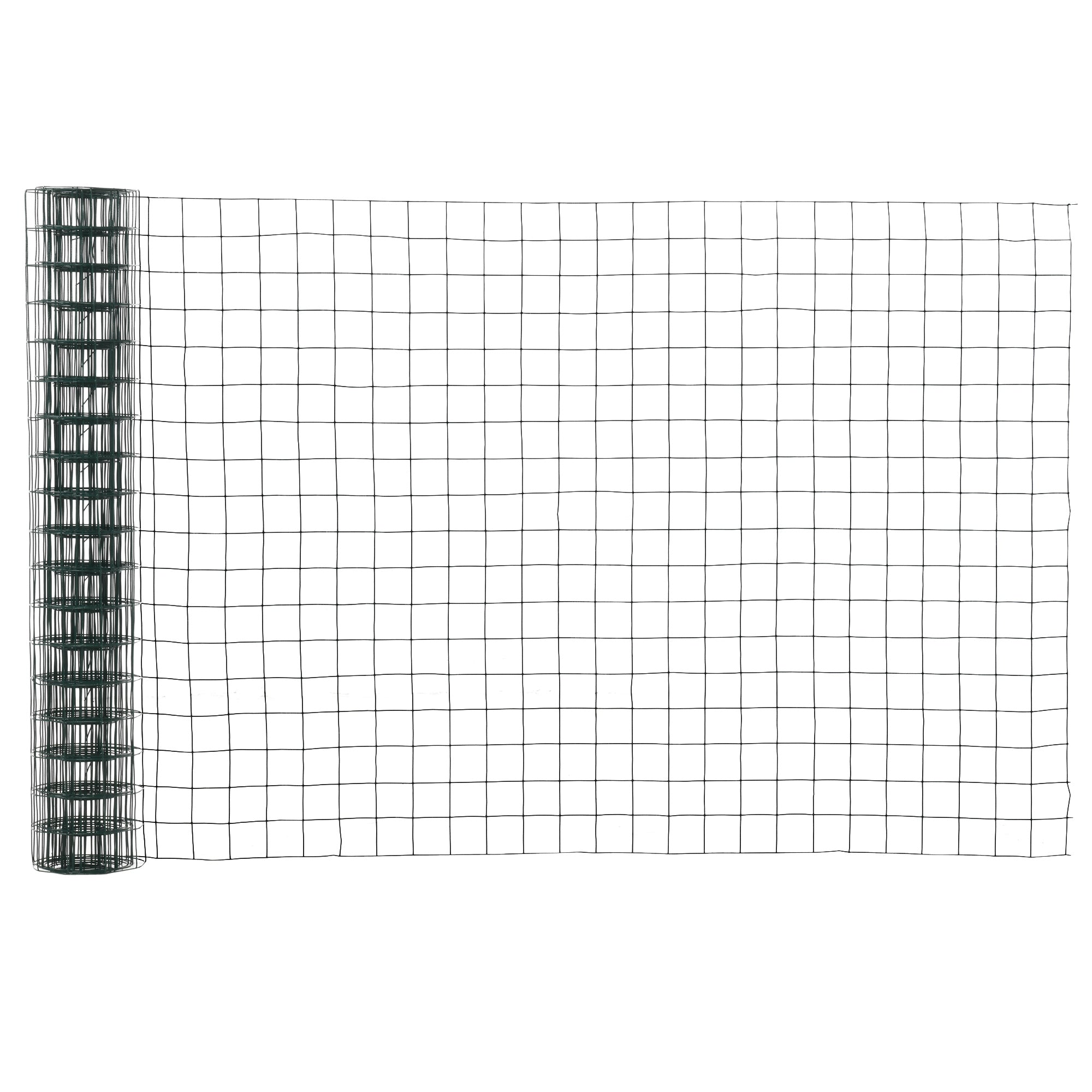 EasyComfort Rete Metallica da Giardino con Rivestimento in PVC per Recinzioni da Esterno, 500x91cm, Verde