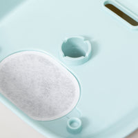 EasyComfort Fontanella per Gatti e Cani da 3L con Filtro a Carboni, Luce LED e Sensore di Movimento, Bianco