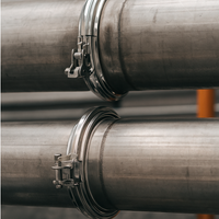 Fascetta bloccaggio monoparete acciaio inox canna fumaria collare tubature *** misura Ø 300 mm, confezione 1