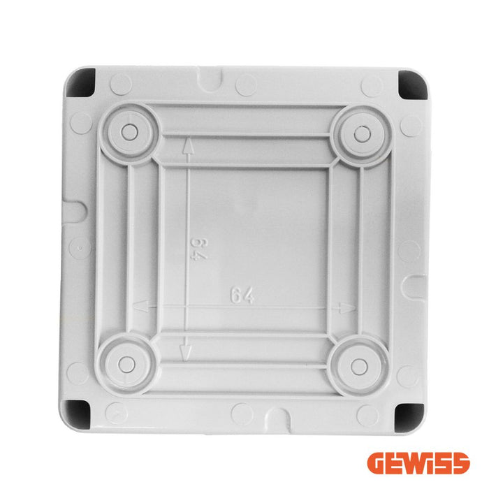 Cassetta derivazione pezzi 3 gw44004 mm 100x100x50 ip 55 cassetta ip 55 con passacavi