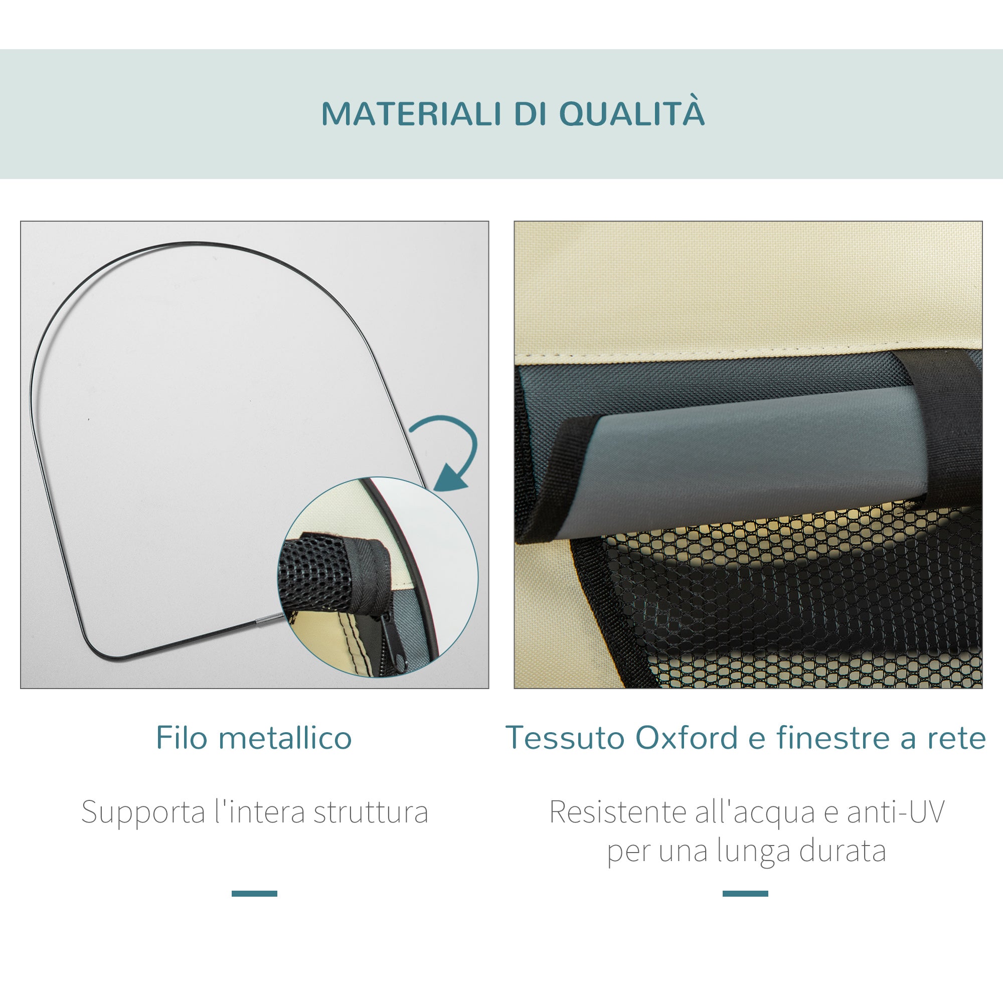 EasyComfort Trasportino per Animali Domestici Pieghevole in Oxford con Cuscino Rimovibile Lavabile e Borsa per Trasporto, Grigio scuro